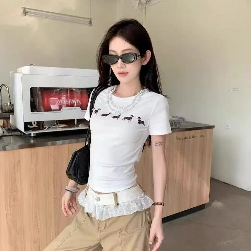 ManLing-216腊肠狗纯棉T恤