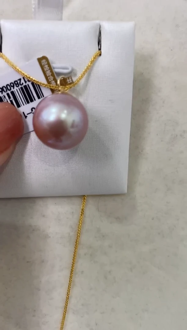 【闪购商品】淡水珍珠LL18K金镶嵌珍珠吊坠@@c1286