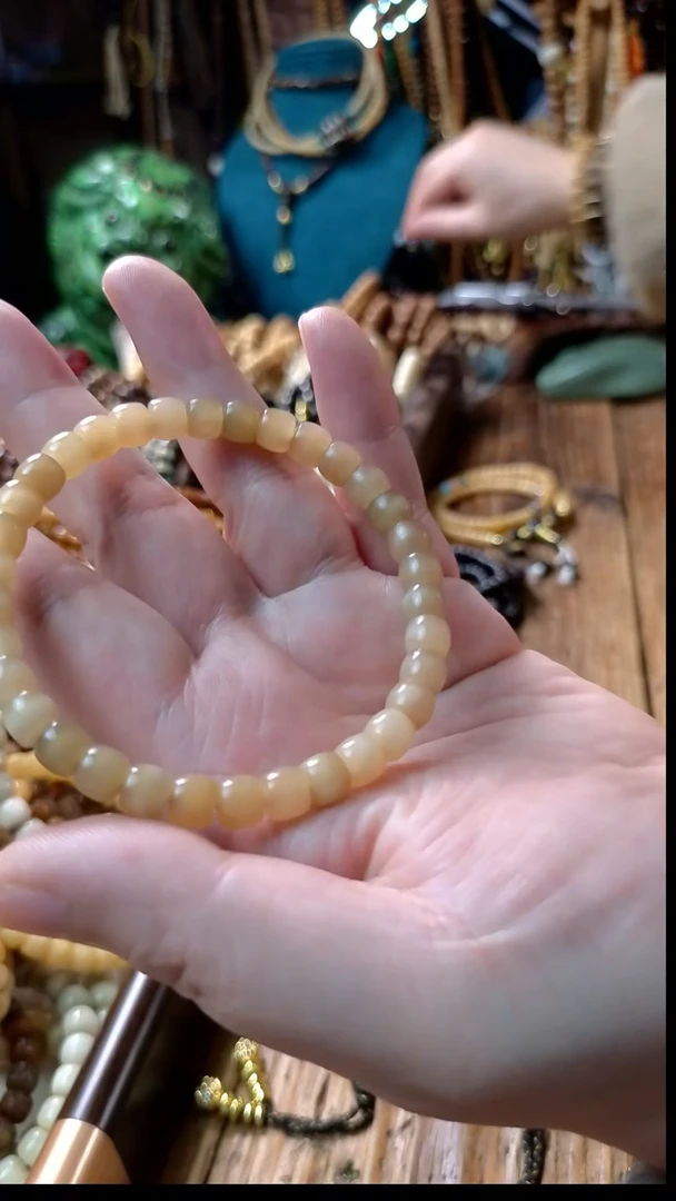 手串龙脊菩提玉化直切手串