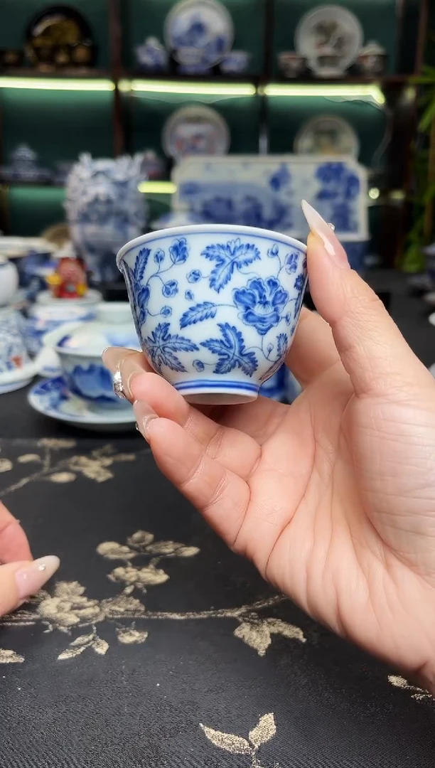 蛙*景德镇龙御陶瓷高温陶瓷茶具6个杯子