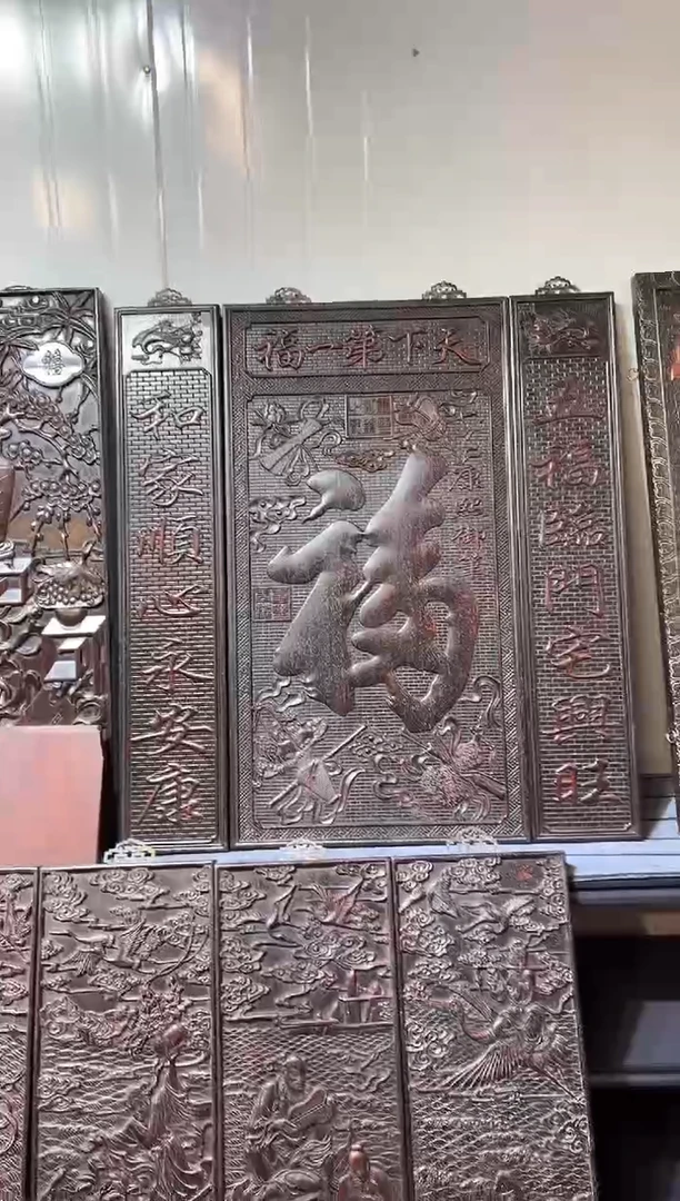 木紫檀雕刻一物一拍