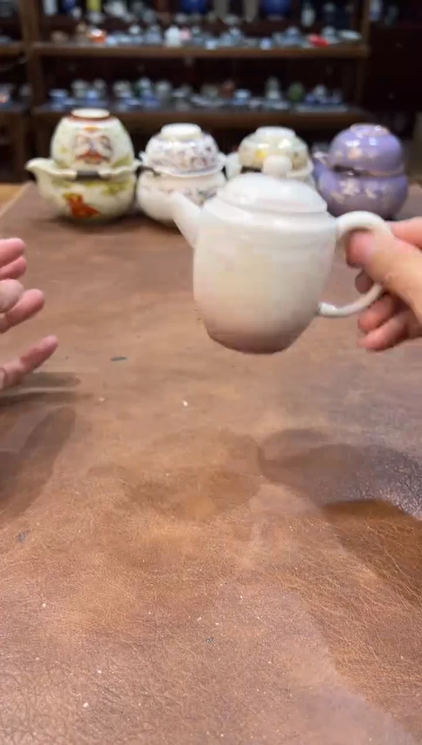 真的很便宜超好看会开片的旅行茶具