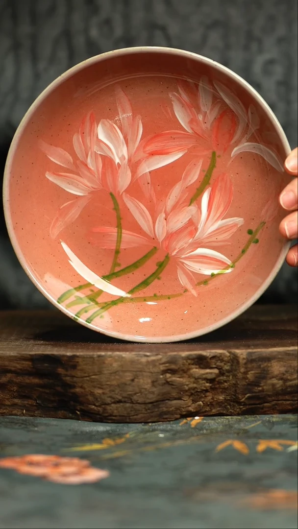 【闪购商品】杯釉下彩手工手绘同款陶器