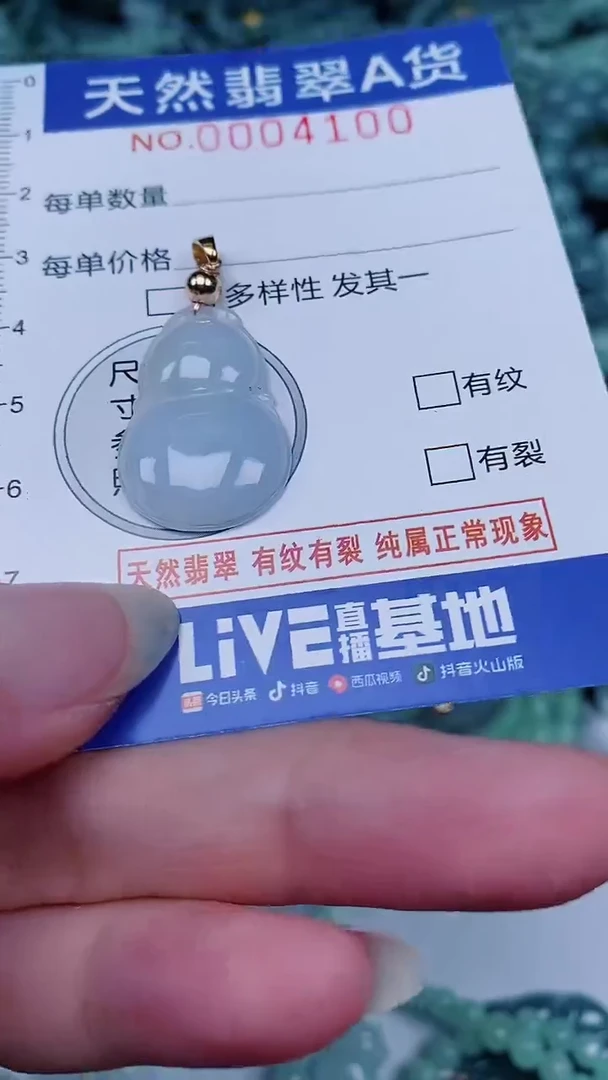 翡翠未镶嵌颈饰00004100