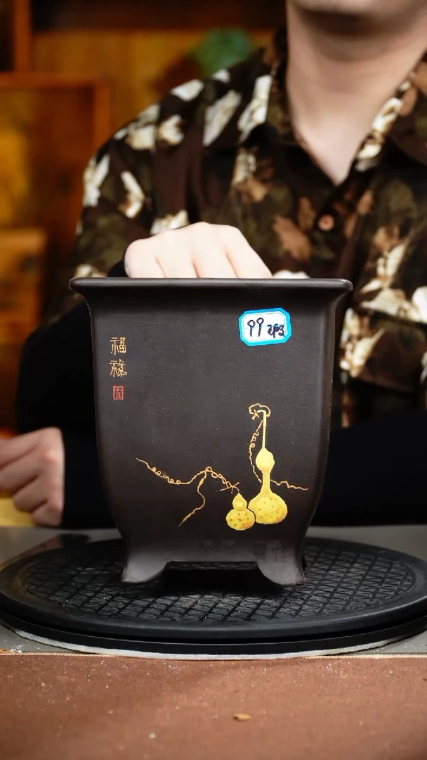 紫砂花盆紫砂花盆