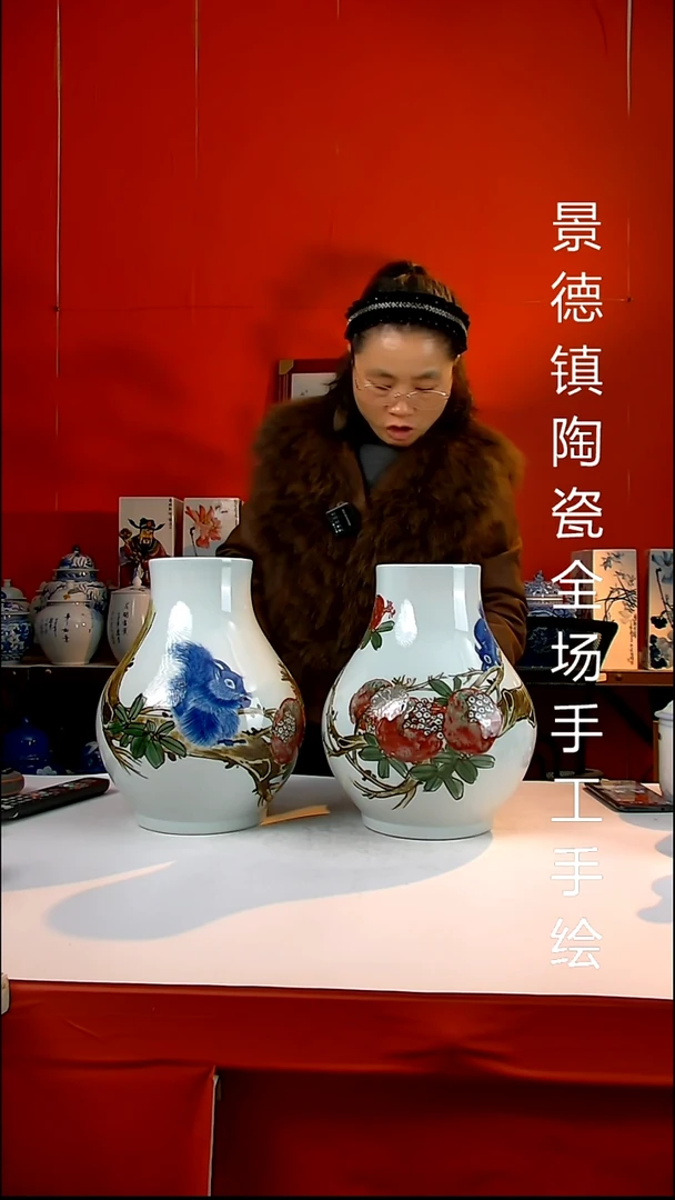 摆件陶瓷用****3景德镇陶瓷 全场手工手绘