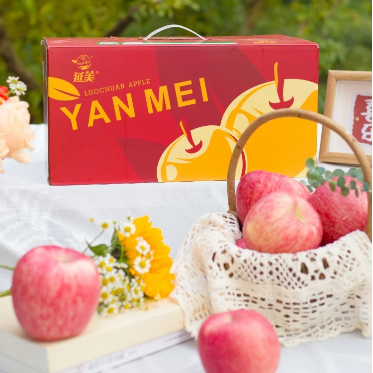 【礼盒】延美陕西正宗洛川红富士苹果16颗7斤/9斤装农产品脆甜多汁