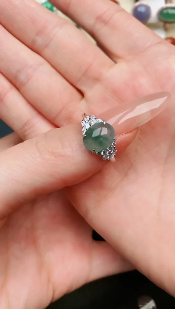 【闪购商品】翡翠戒指银S925镶嵌....