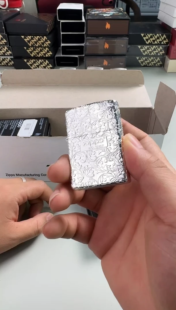 铜富贵唐草-五面雕刻镜面镀银（带编号）