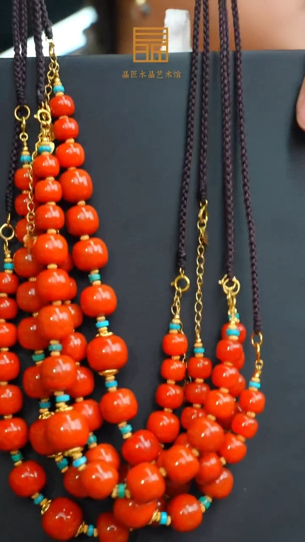 颈饰未镶嵌南红玛瑙南红老型DIY项链 多样发一