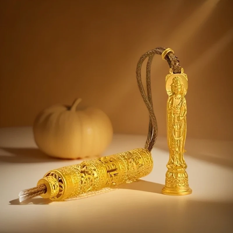 合金吊坠  时尚六字真言本命佛手工情侣挂坠男女款项坠吊坠送女友