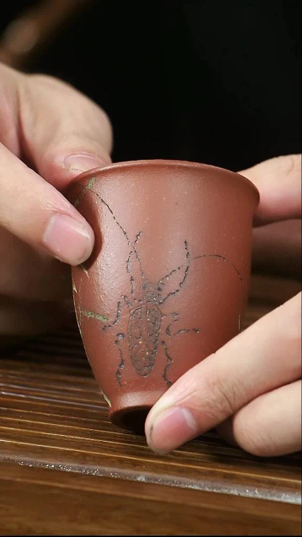 茶杯紫砂96号紫砂杯微瑕