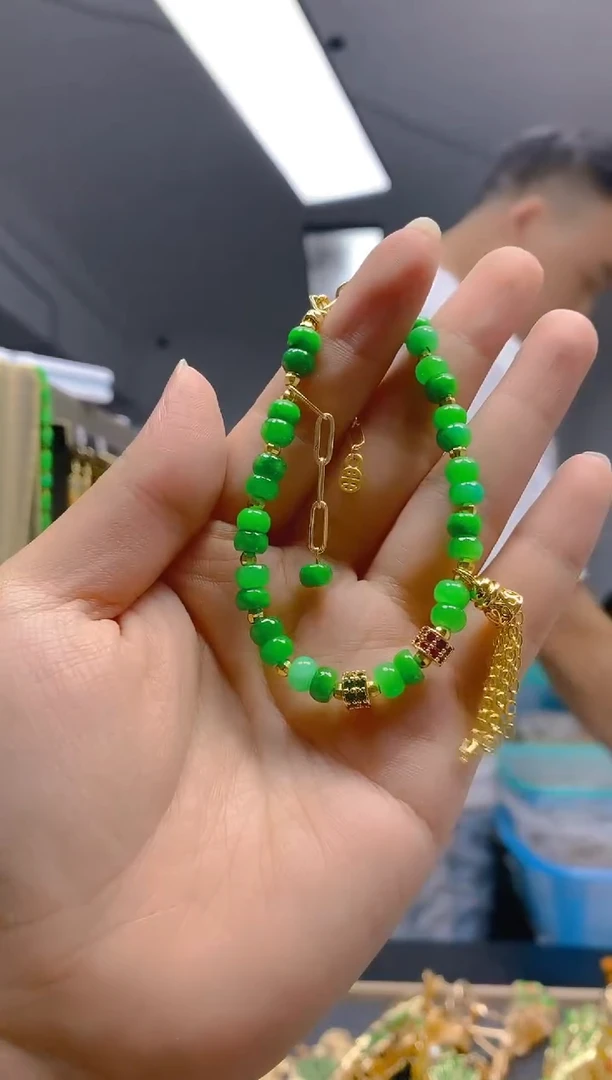 翡翠合金耳饰0321翡翠手链