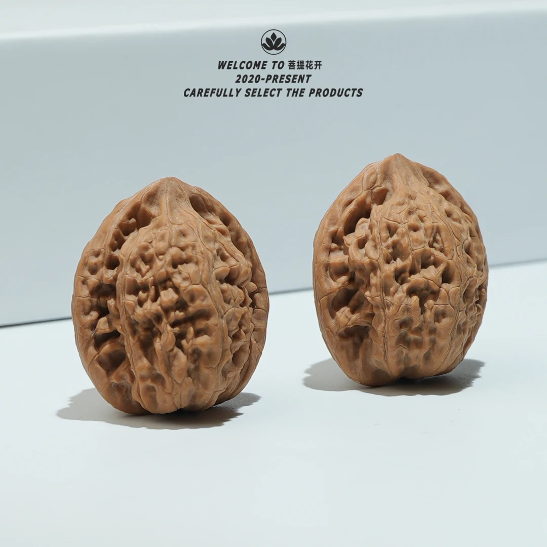 （平谷小野麻）精品核桃配对尺寸29-38mm左右文玩手把件时尚好物