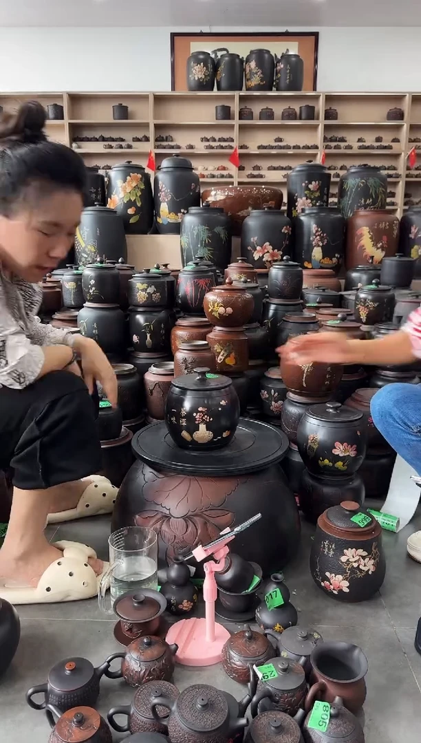 罐瑕疵 彩填 茶叶罐730