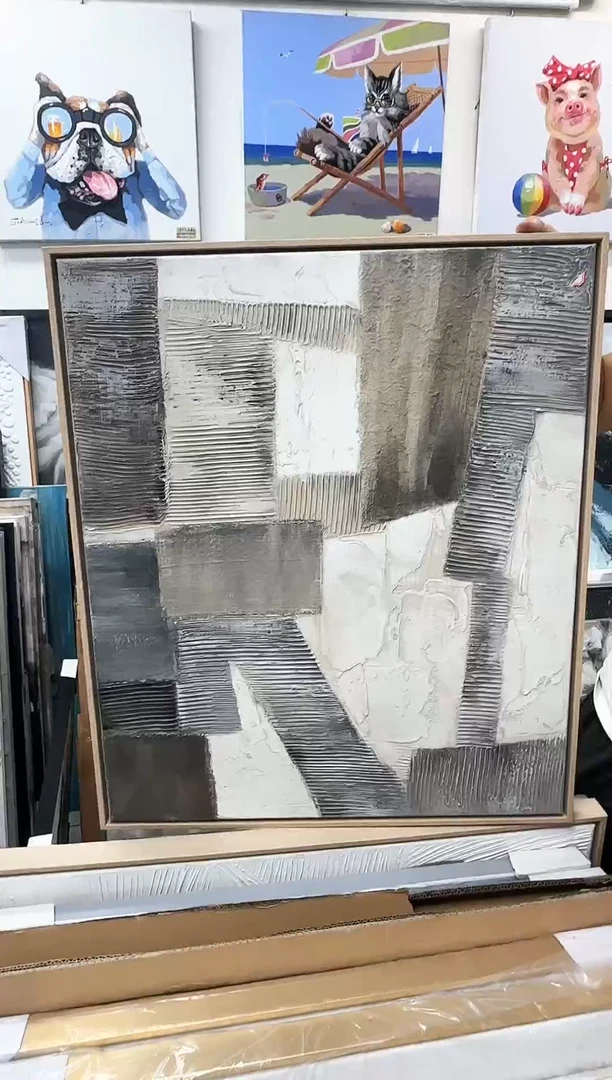 168现代艺术装饰画油画60cm*70cm