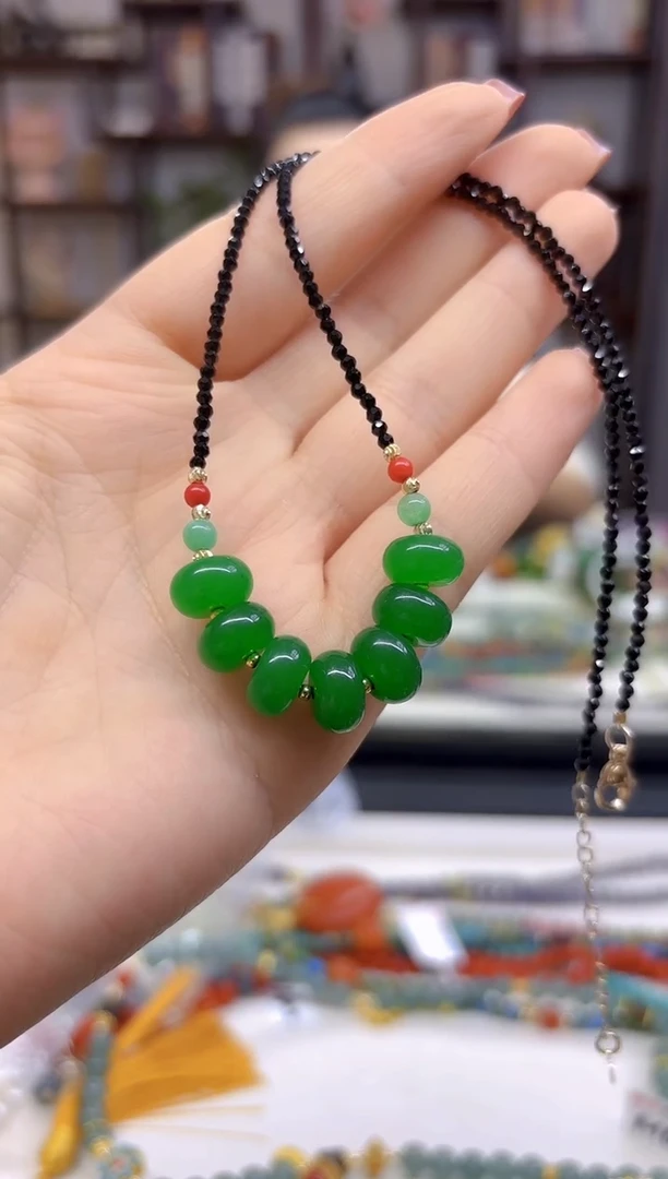 【闪购商品】翡翠颈饰未镶嵌DIY款X365