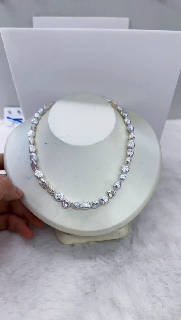 未镶嵌淡水珍珠DA淡水keshi珍珠项链 y493