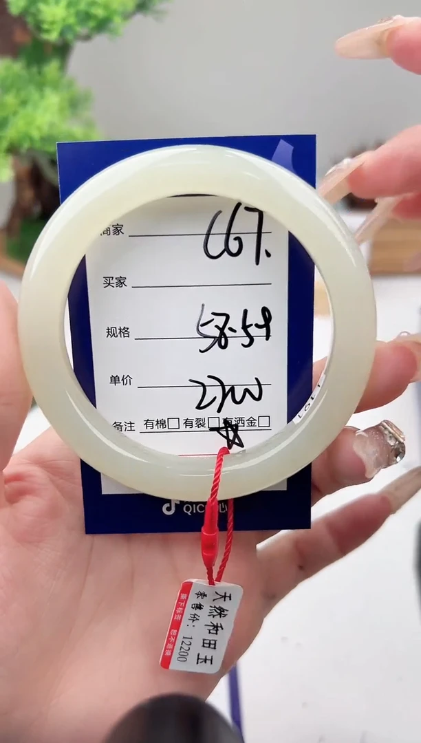 未镶嵌手镯和田玉微色差C67