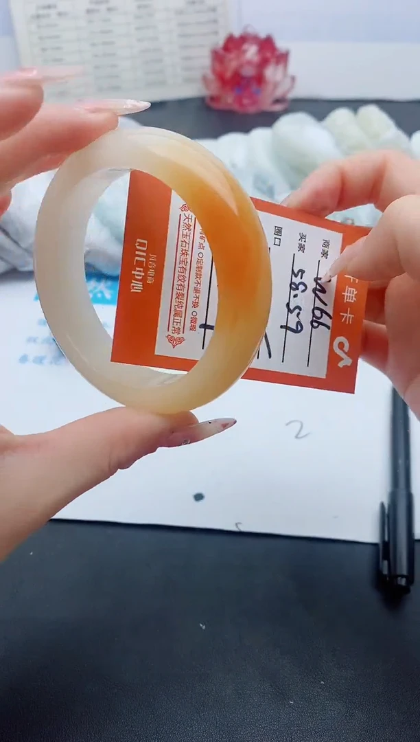 【闪购商品】石英质玉未镶嵌手镯Q5-56-57-58