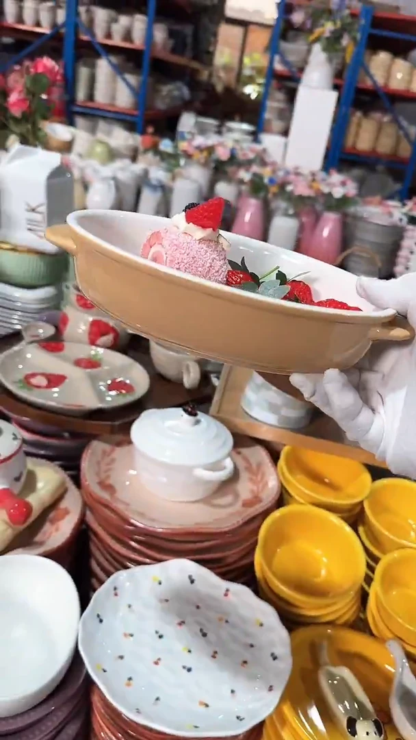陶瓷双耳碗 微瑕凑满20元包邮