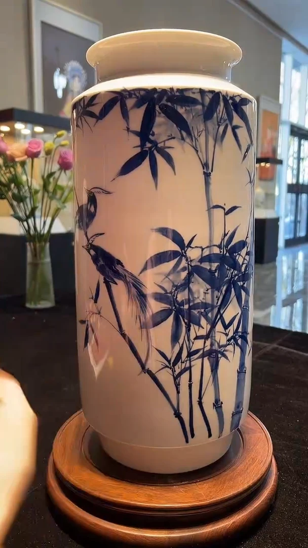其他瓷崔景哲-瓷器-C中-竹报平安