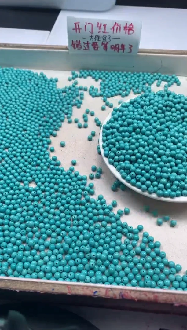 【闪购商品】玛瑙/玉髓颈饰未镶嵌w822高瓷绿松4mm*30颗