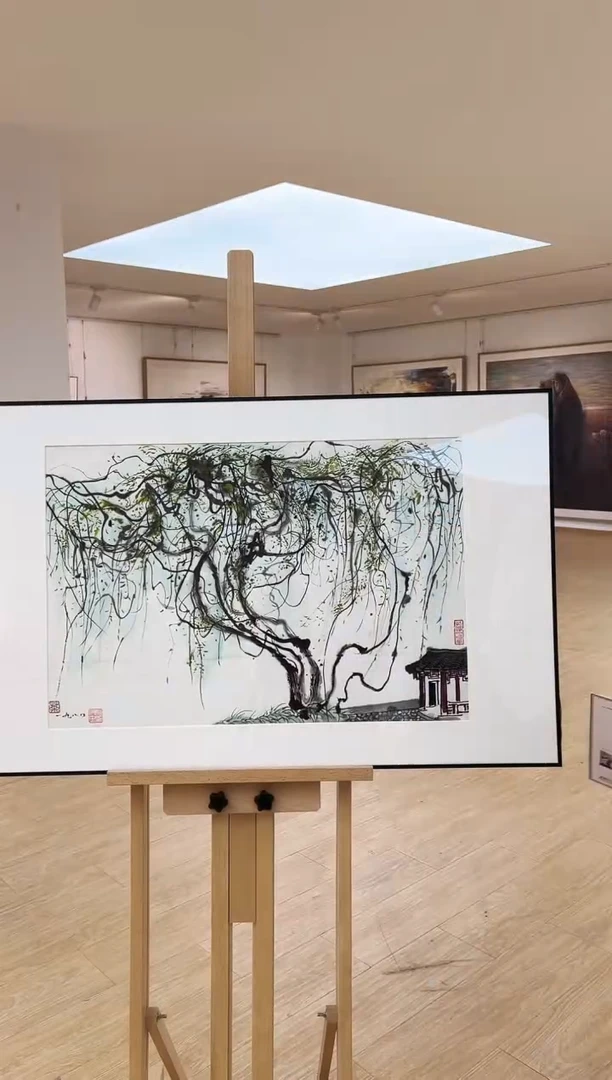 【闪购商品】版画WGZ-版画-紫藤-平尺-01