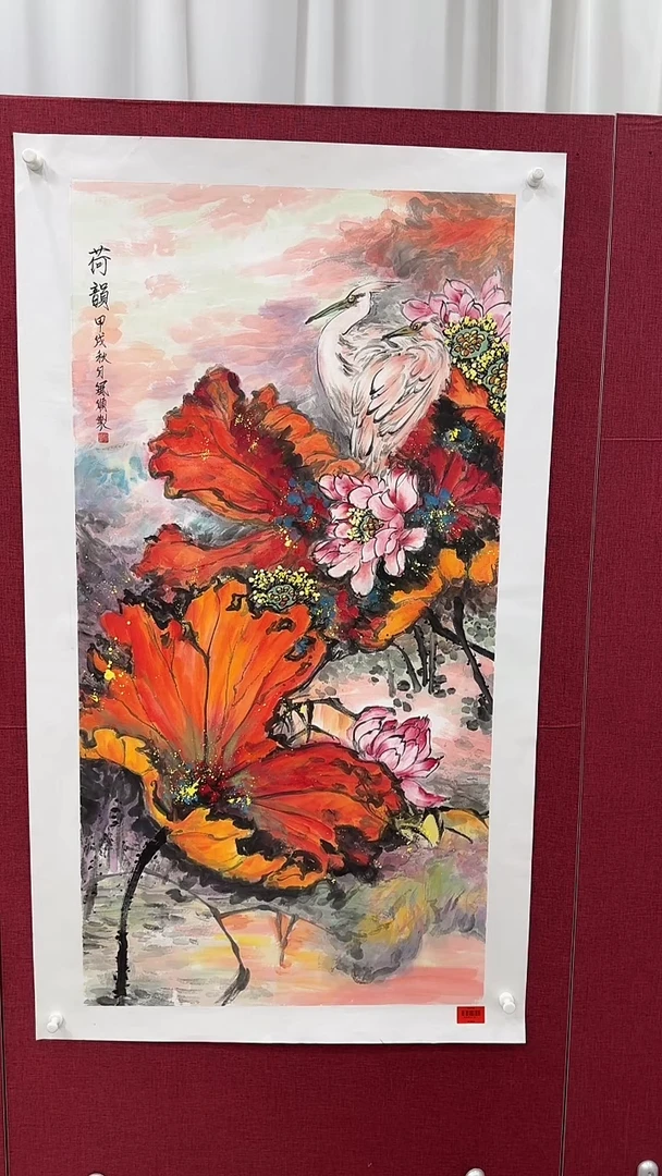 国画杨风顺绘画8pc花鸟JJ紫P