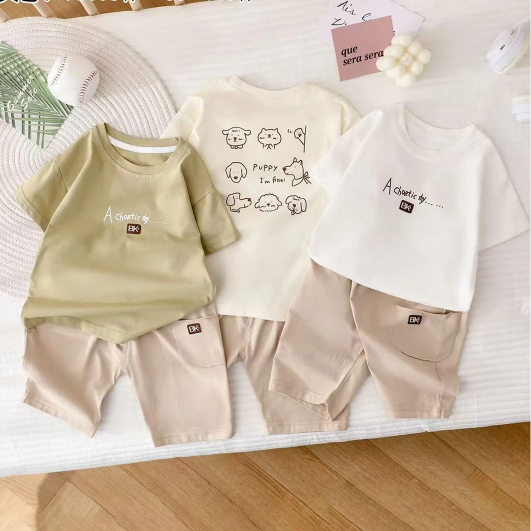 75305男童夏季字母套装