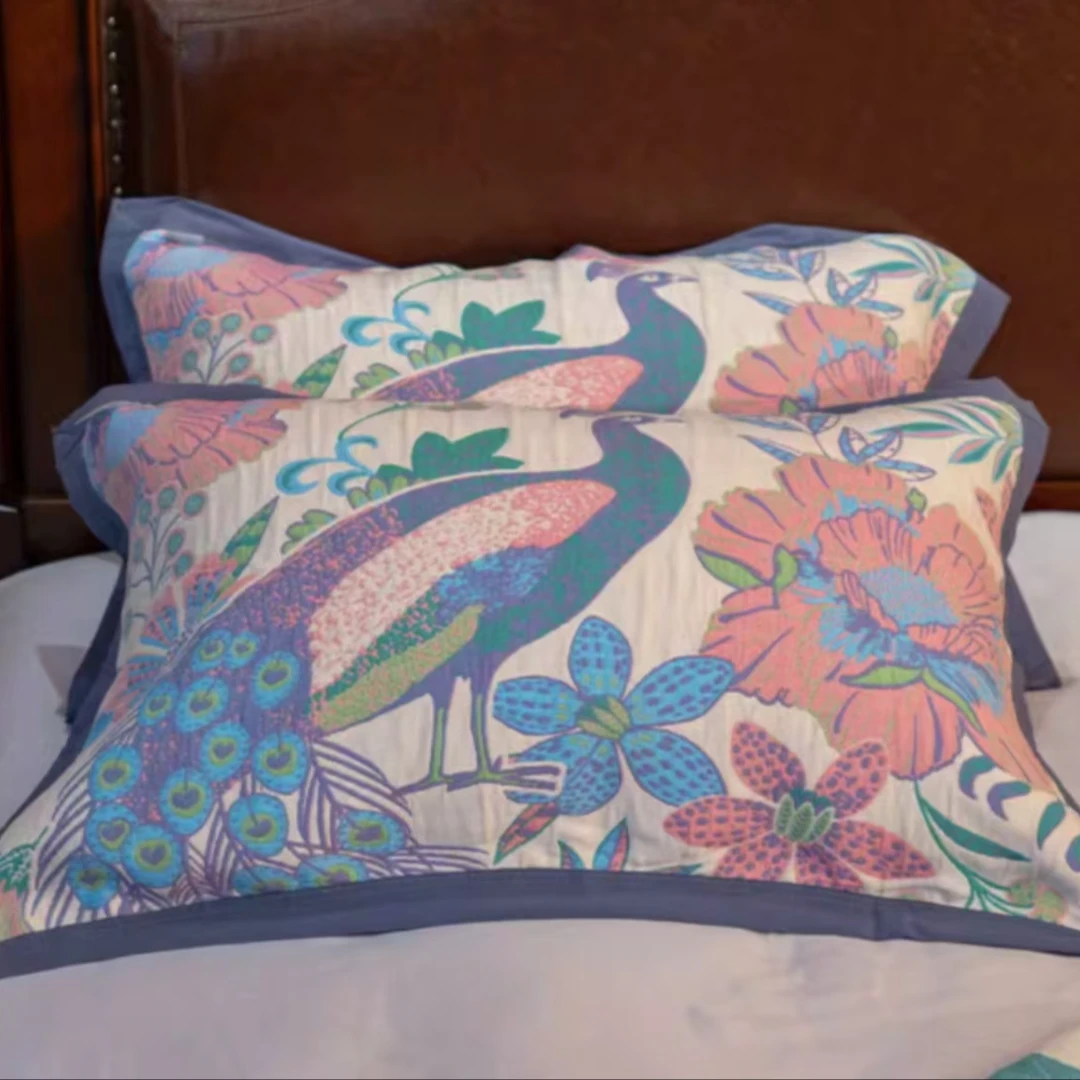 纯棉纱布枕巾--雀之灵50*80