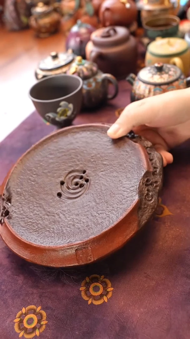 茶壶紫砂紫泥储水壶承