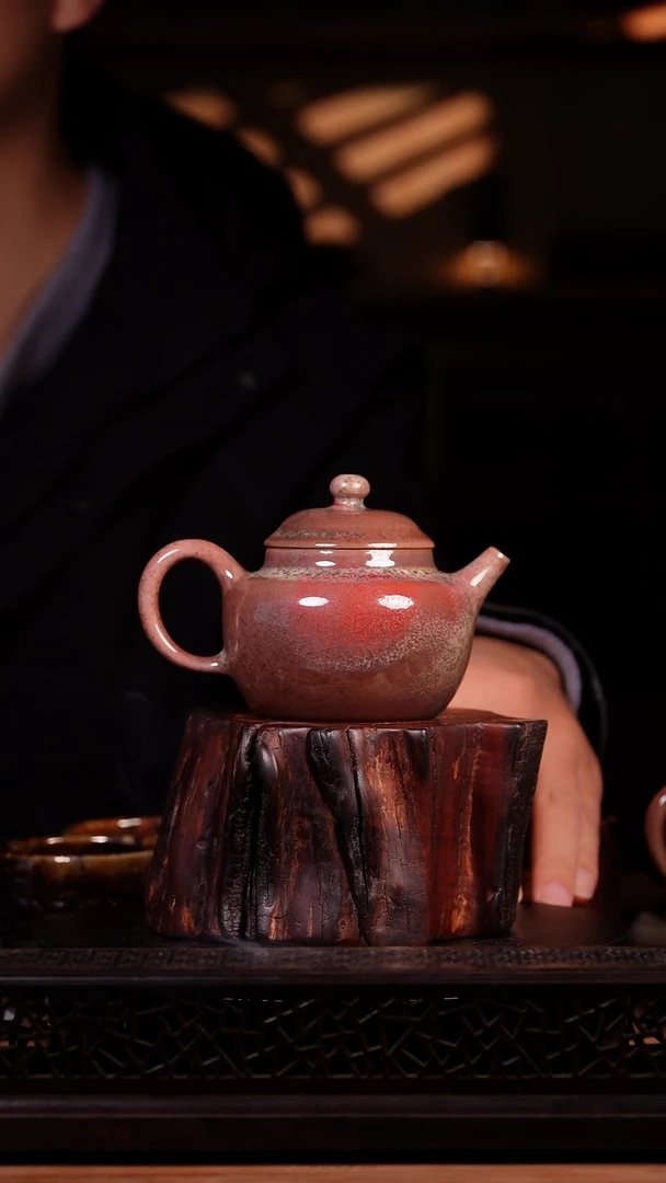 其他钧瓷钧窑瓷器钧窑瓷器德钟壶128*86*83mm/170ml