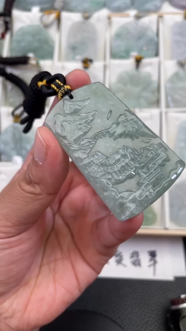 颈饰未镶嵌翡翠天然缅甸翡翠A货282