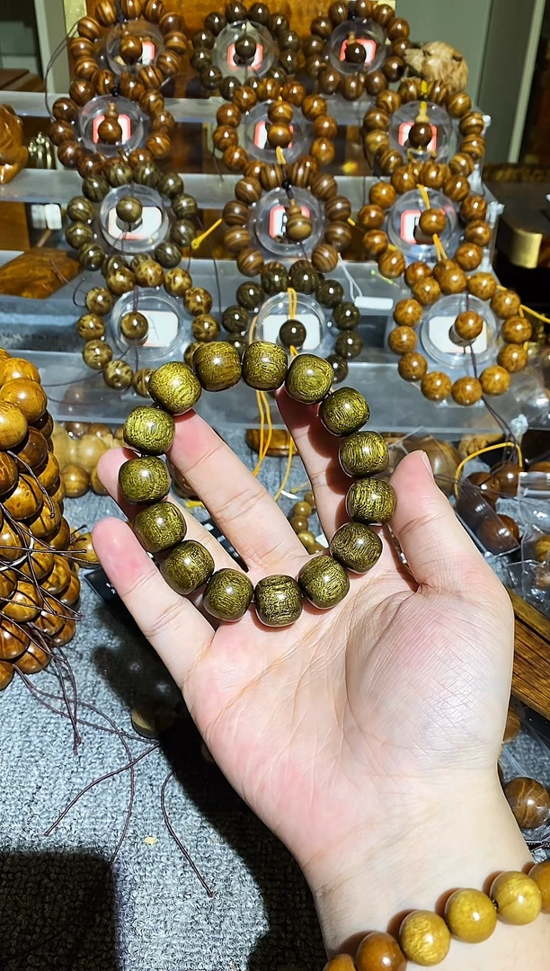 楠木（金丝楠）手串/手链小叶桢楠拆房老料1.5*1.6手串