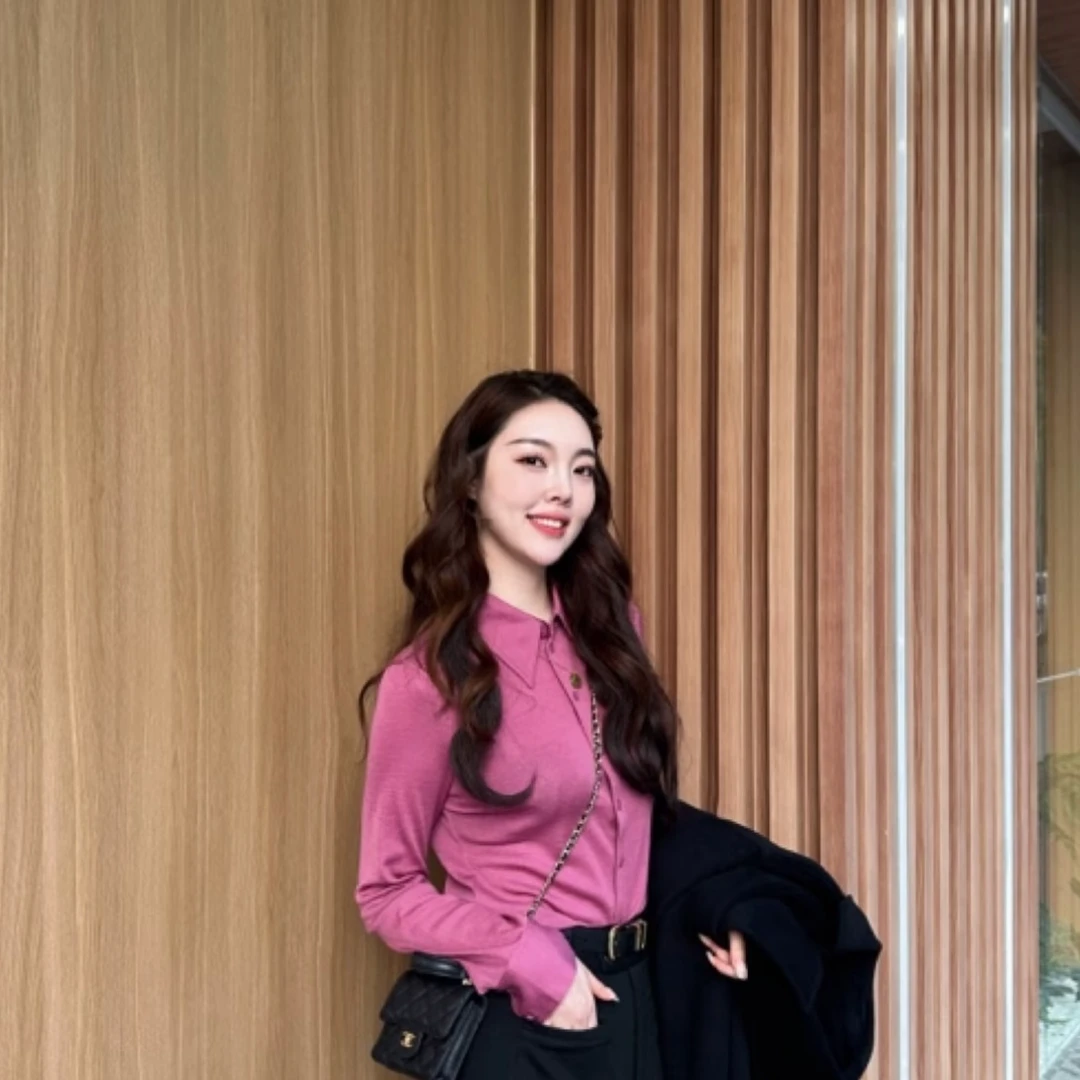 GIRDEAR/哥弟新款百搭气质通勤修身爆款长袖衬衣1301044