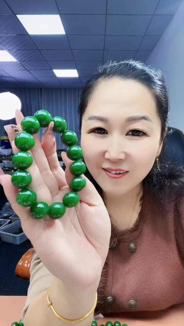 未镶嵌手串和田玉纯天然和田玉新疆碧黑羊洞琉璃翠16