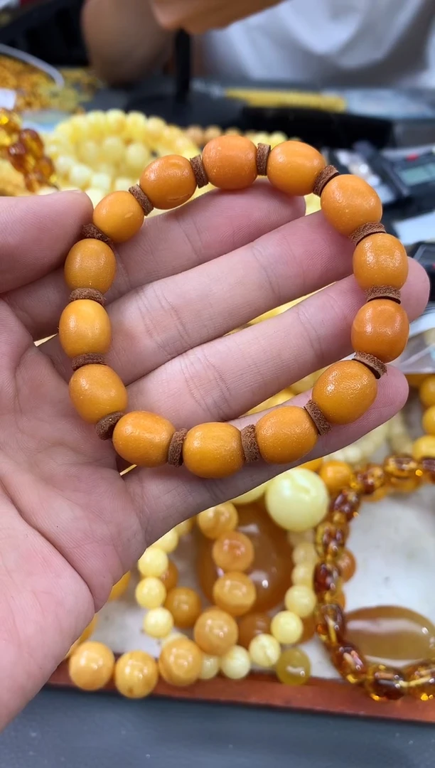 未镶嵌蜜蜡裸石链子