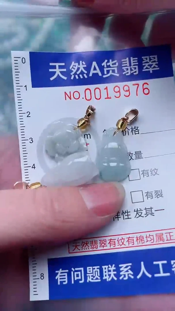 翡翠未镶嵌吊坠(不含链)1
