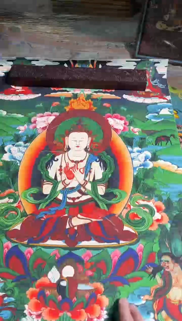 卷轴画曦曦的唐卡tk160