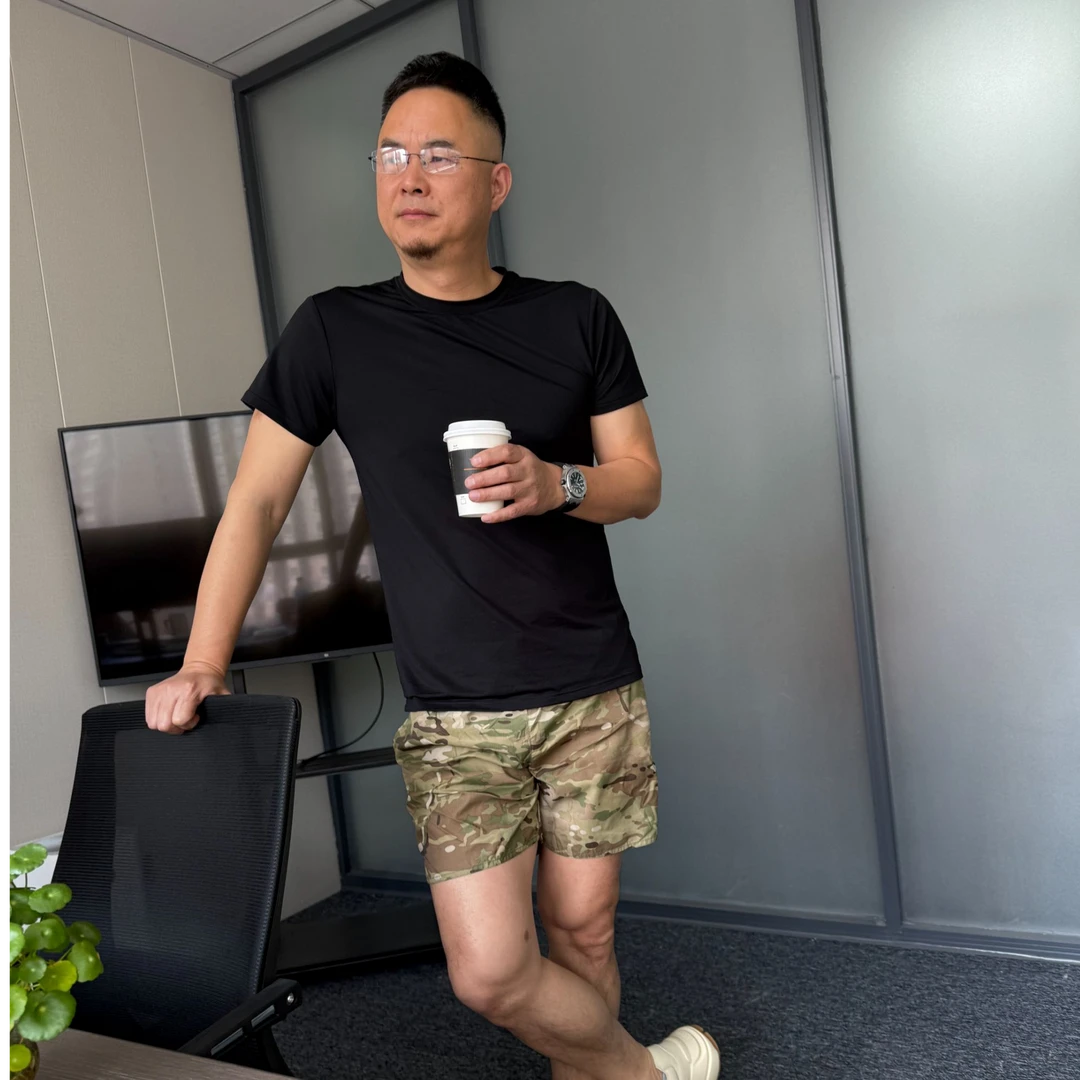 夏季超轻30D尼龙水印花迷彩短裤透气速干