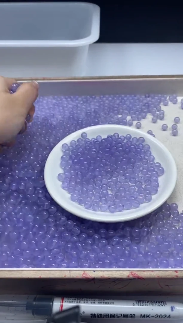 【闪购商品】玛瑙/玉髓颈饰未镶嵌w2161冰仙紫6mm*50颗