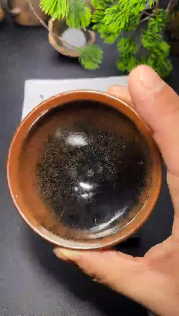 茶盏82 叶紫建盏