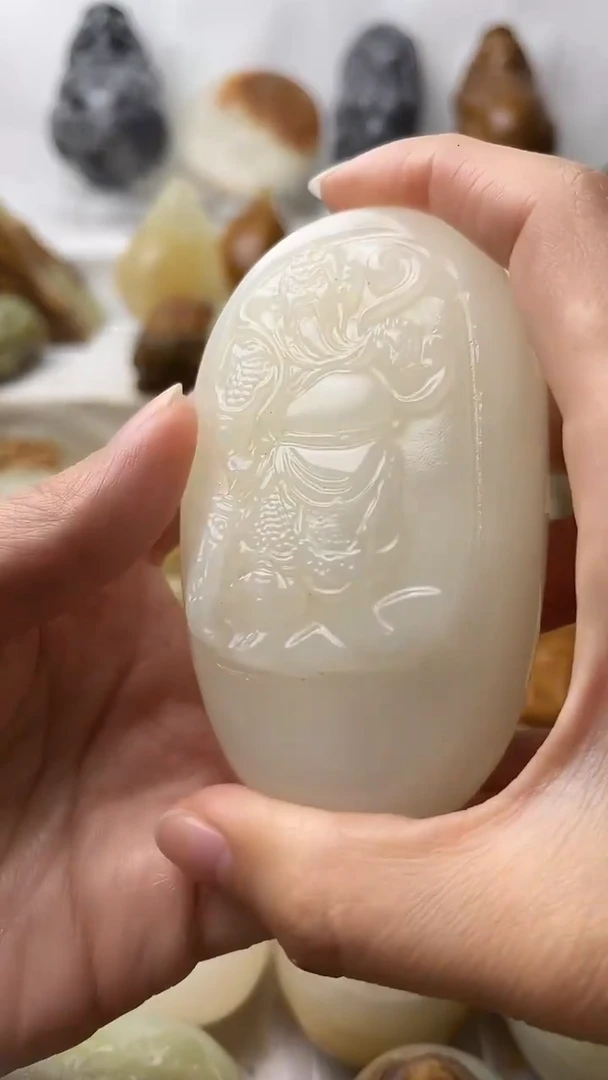石材古青石棉纹正常不退换关公