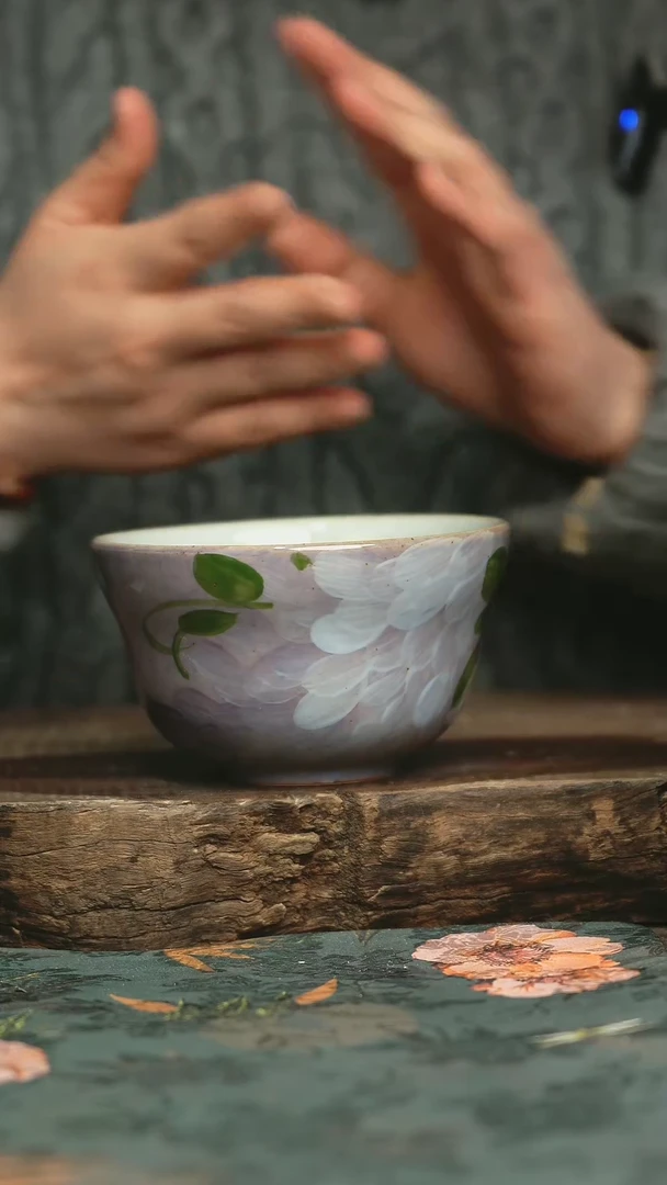 【闪购商品】瓷片釉下彩手工手绘同款陶器