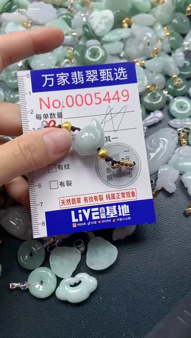 吊坠(不含链)未镶嵌翡翠5449
