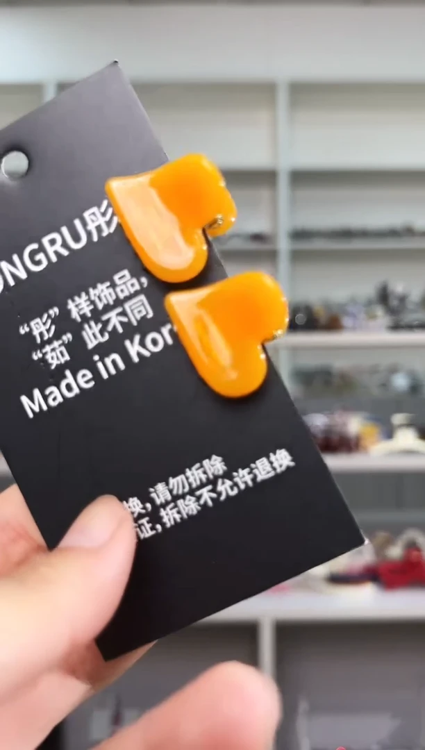 醋酸非金属韩国醋酸品牌发饰2cm迷你刘海小抓夹爱心一对