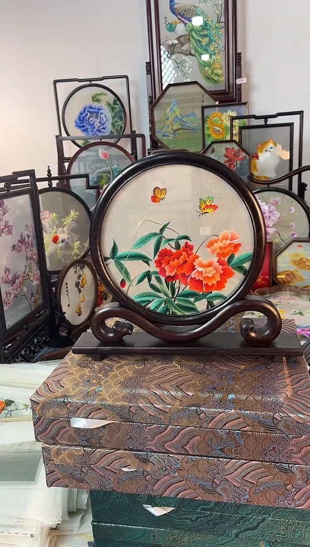 织绣刺绣苏绣手工刺绣