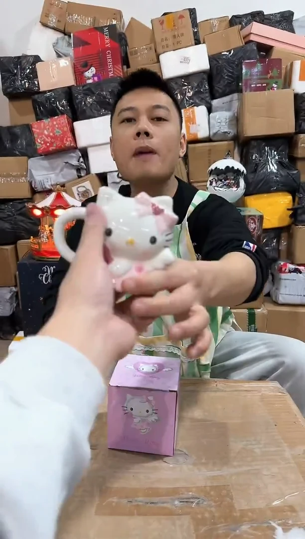 瓷片原盒kt猫天使杯杯杯