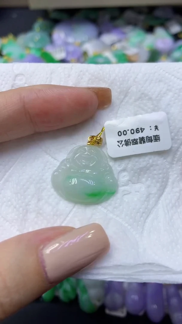 颈饰未镶嵌翡翠天然缅甸翡翠A货